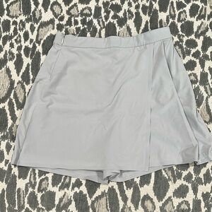 Athleta Womens Planner Golf Tennis Skirt Skort Grey Featherweight Stretch Sz 6